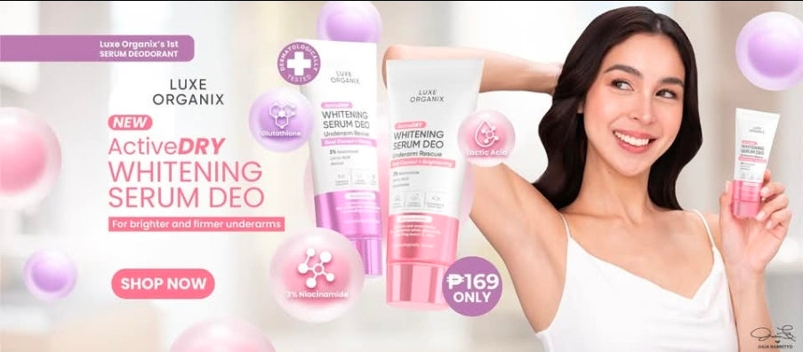 Luxe Organix WHITENING SERUM DEO Underarm Revive Tone Correct + Firming 50g