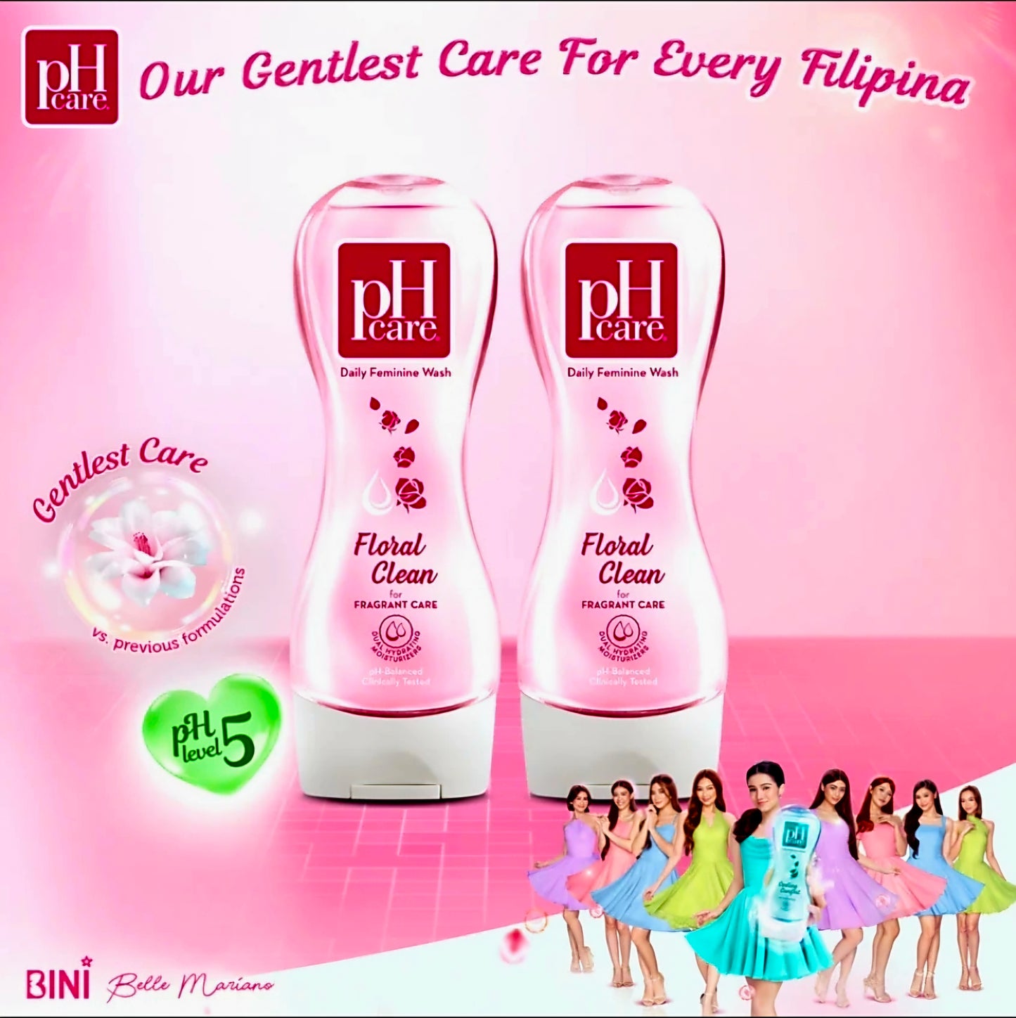 PH CARE Floral Clean Fragrant Feminine Wash 250ml (LARGE)