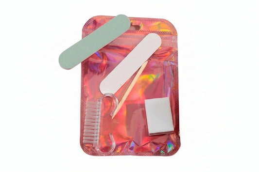 5-Piece Disposable Nail Refresher Set in Convenient Travel Pouch