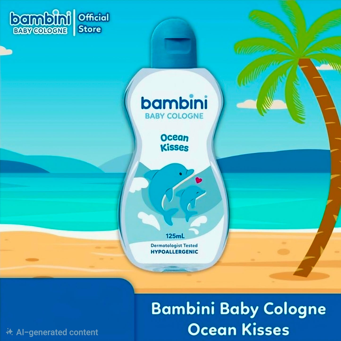 BAMBINI "OCEAN KISSES" BABY COLOGNE 125ML