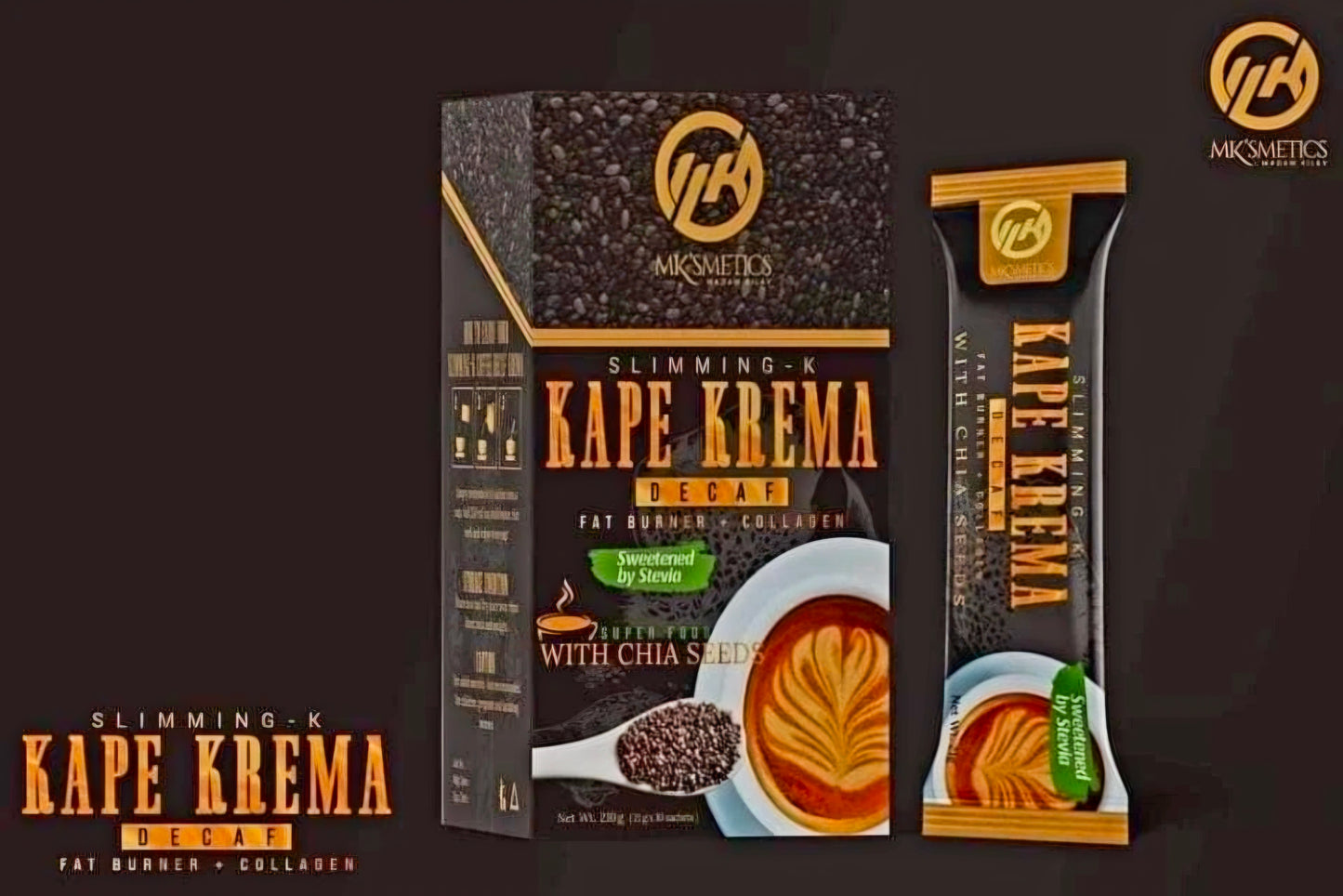 MK'SMETICS MADAM KILAY SLIMMING-K KAPE KREMA DECAF 210G