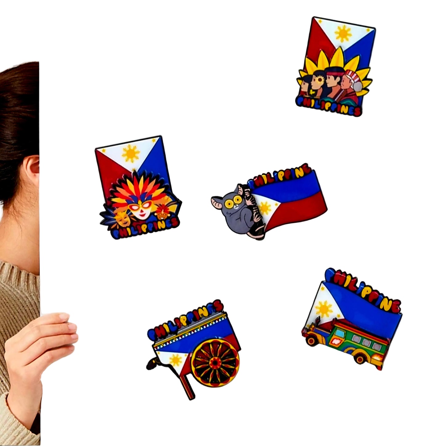 Ceramic Tile PHILIPPINE CULTURE Fridge Magnets (RANDOM DESIGNS)