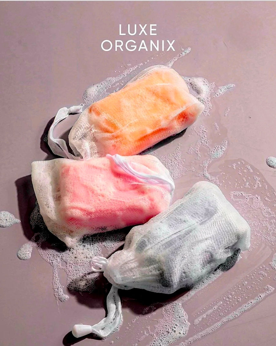 Luxe Organix NIACINAMIDE + CENTELLA ASIATICA  Cloud Soap (Foaming Net) 180g SINGLE PACK