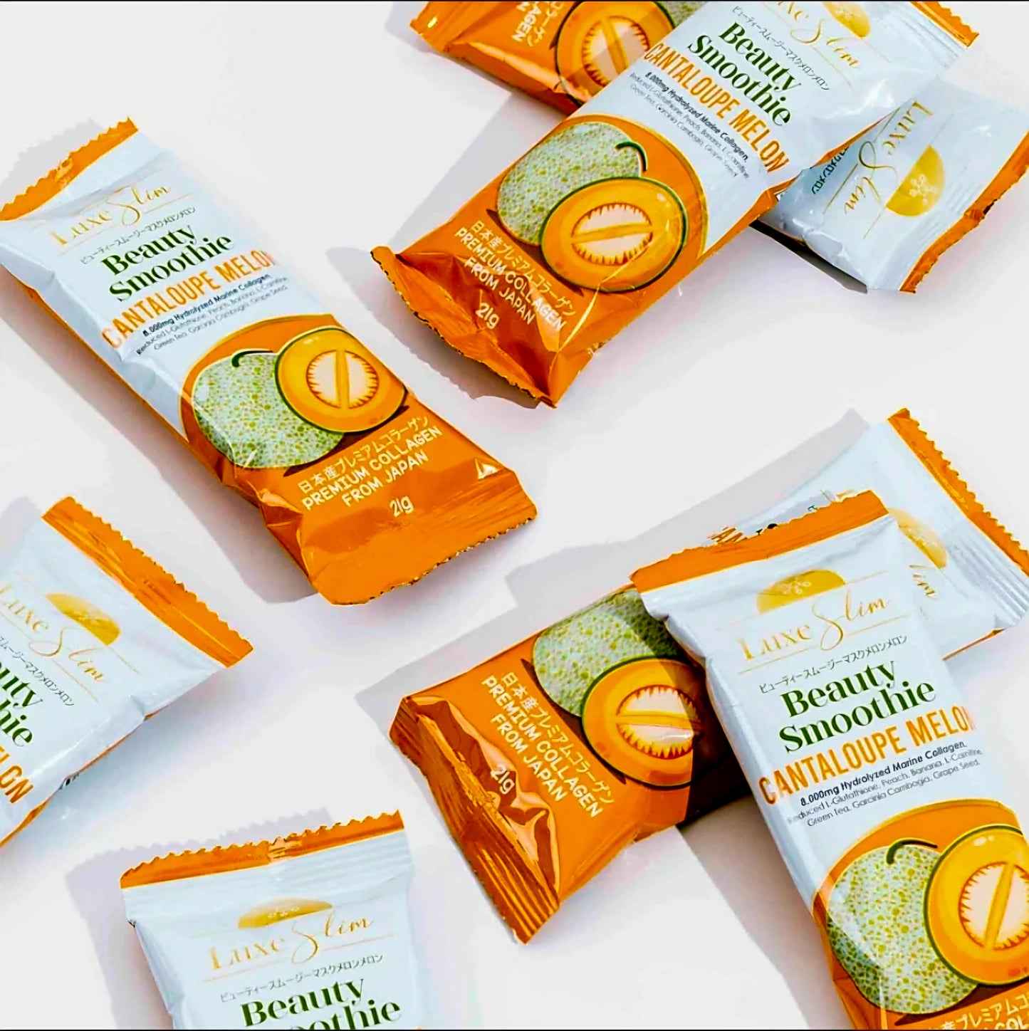 Luxe Slim Beauty Smoothie CANTALOUPE MELON 21g x 8-sachets Herbal Drink Mix