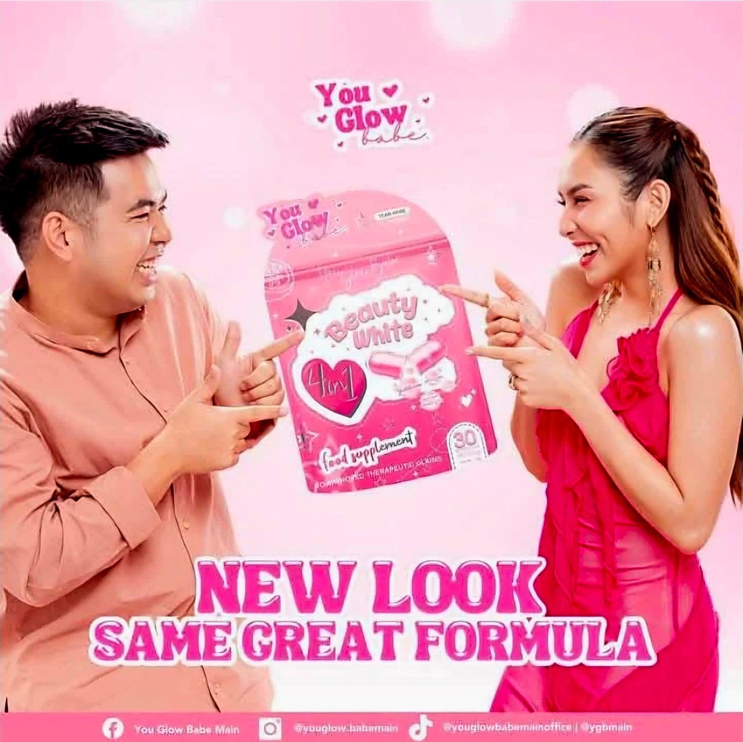You Glow Babe BEAUTY WHITE 4-in-1 Glutathione 30-Capsules