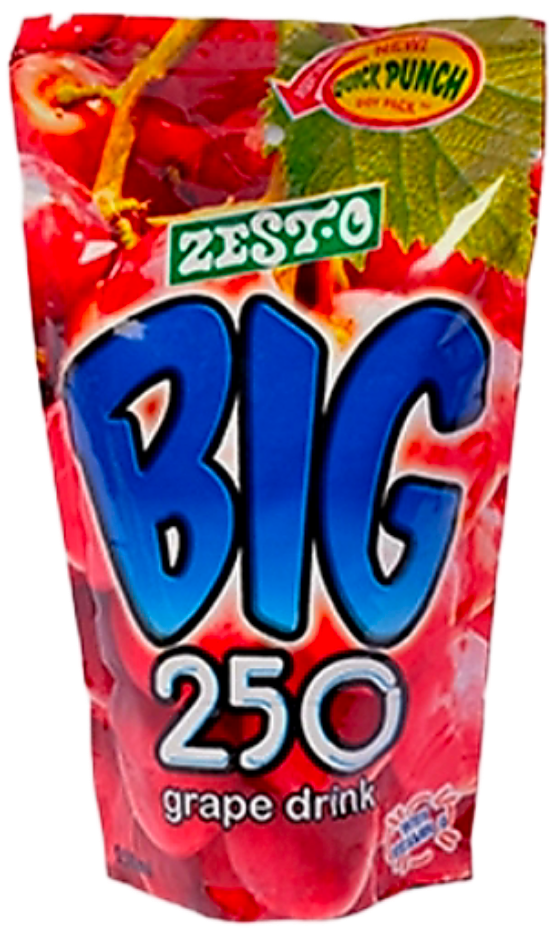 ZEST.O BIG 250 GRAPE JUICE DRINK 250ML (PIECE)