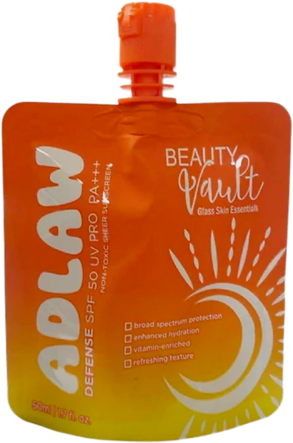 BEAUTY VAULT ADLAW DEFENSE SUNSCREEN SPF50 50ML