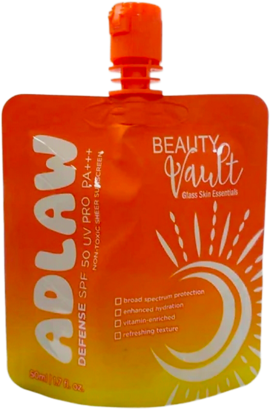 BEAUTY VAULT ADLAW DEFENSE SUNSCREEN SPF50 50ML