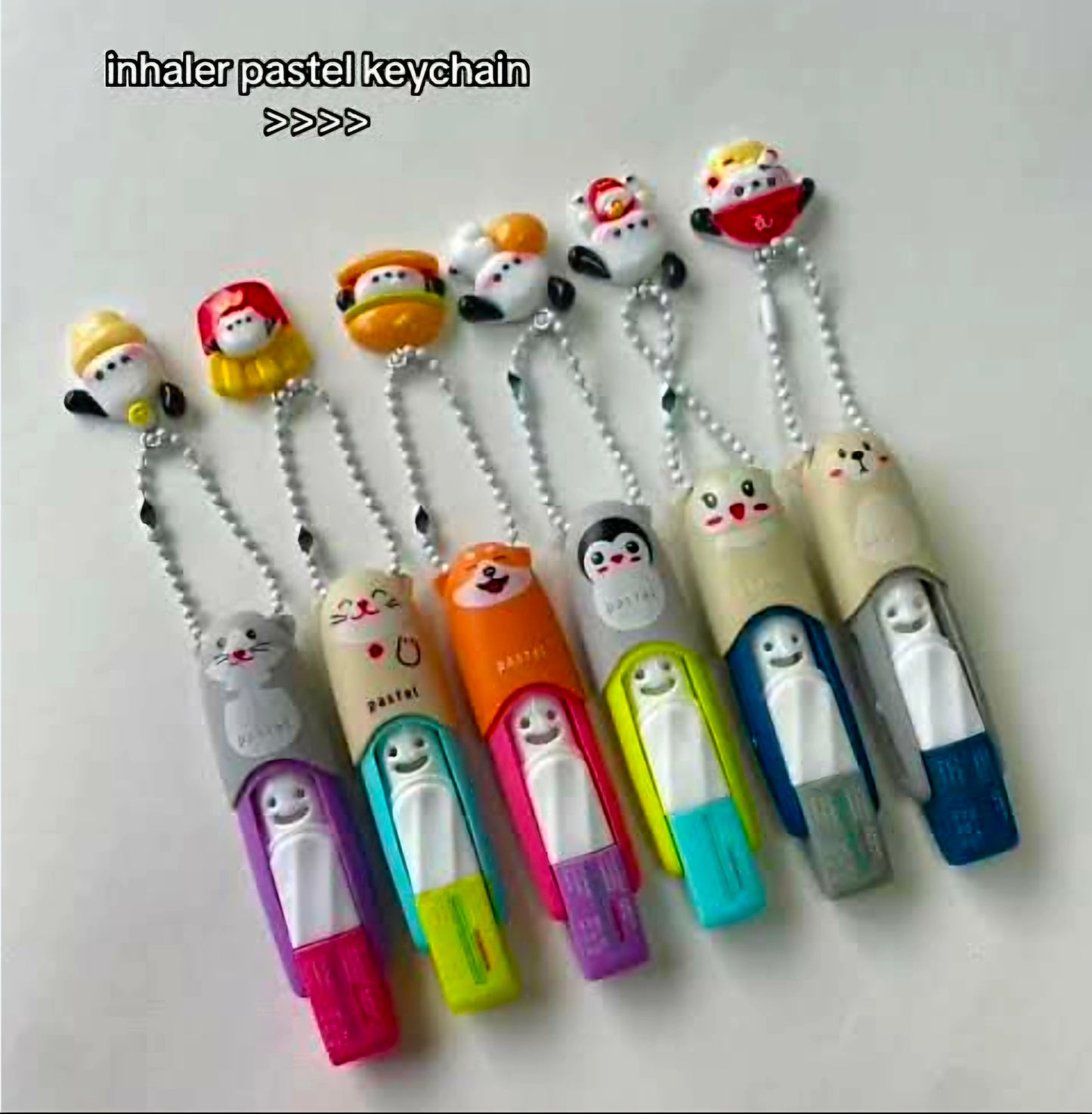 Thailand PASTEL INHALERS Customized Keycharms
