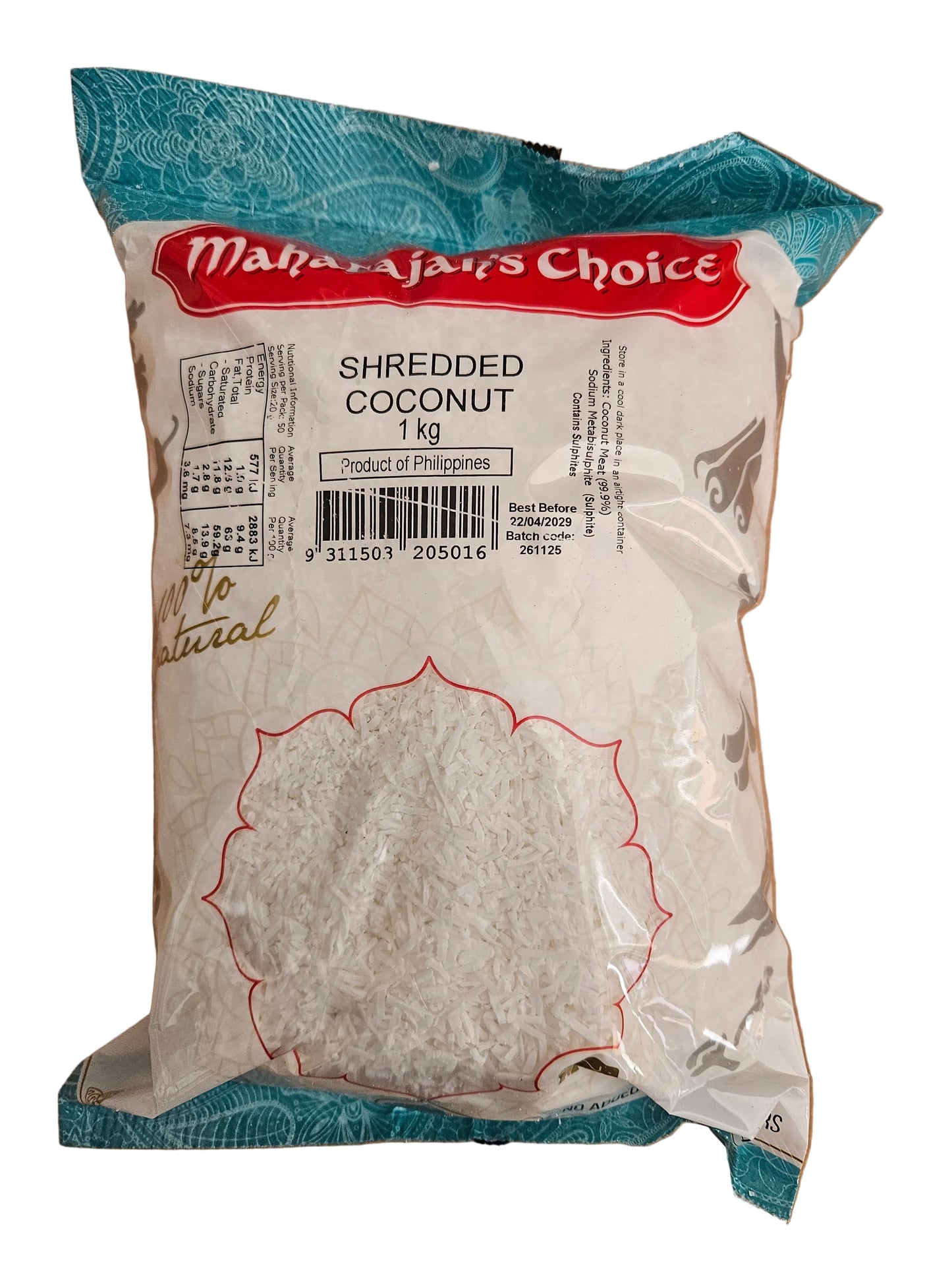MC SHREDDED COCONUT BULK 1-KILO BAG (22/04/29)