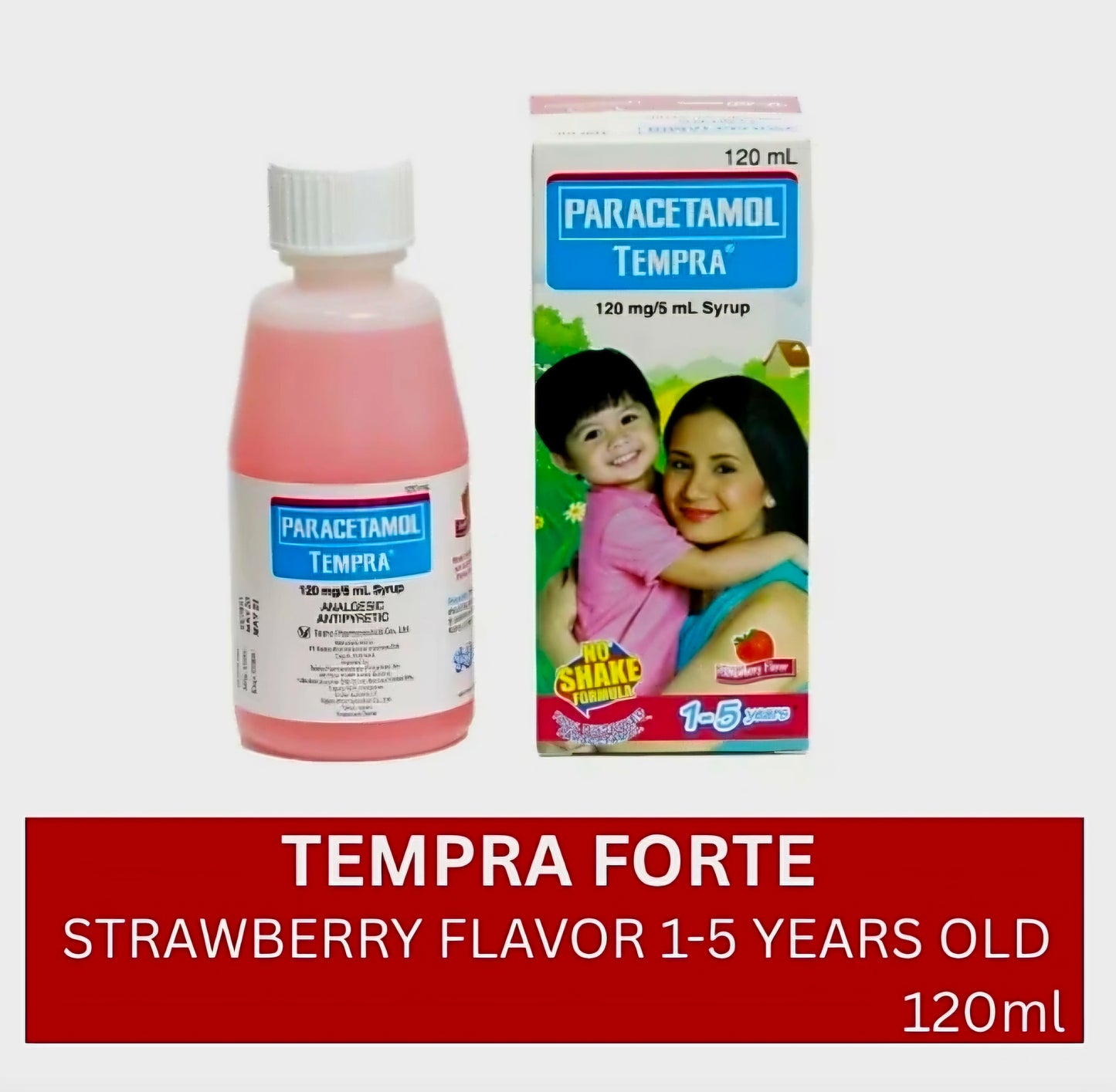 TEMPRA Paracetamol STRAWBERRY FLAVOR 60ml (Ages 1-5 Years Old)