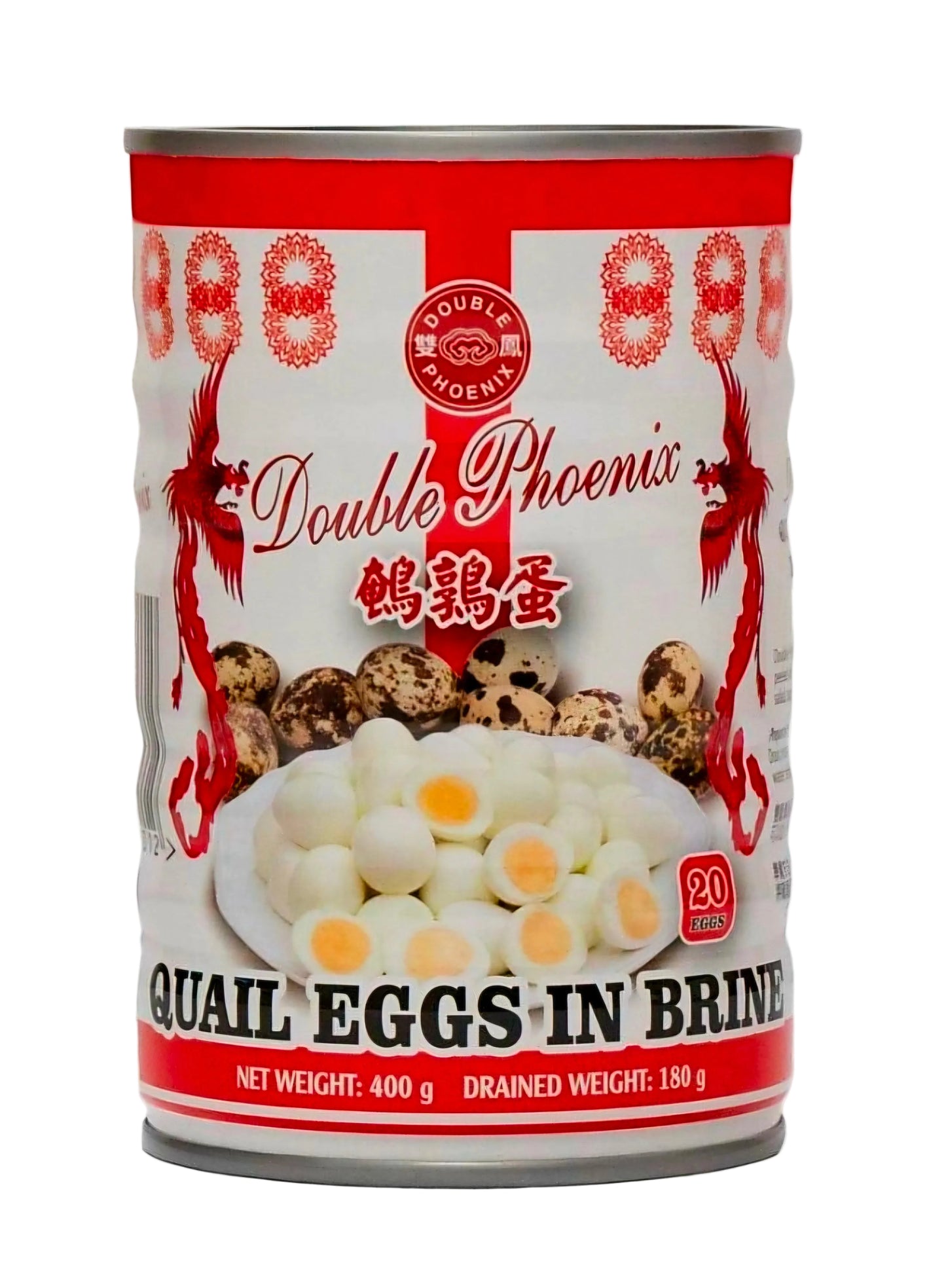 DOUBLE PHOENIX QUAIL EGGS IN BRINE 400G