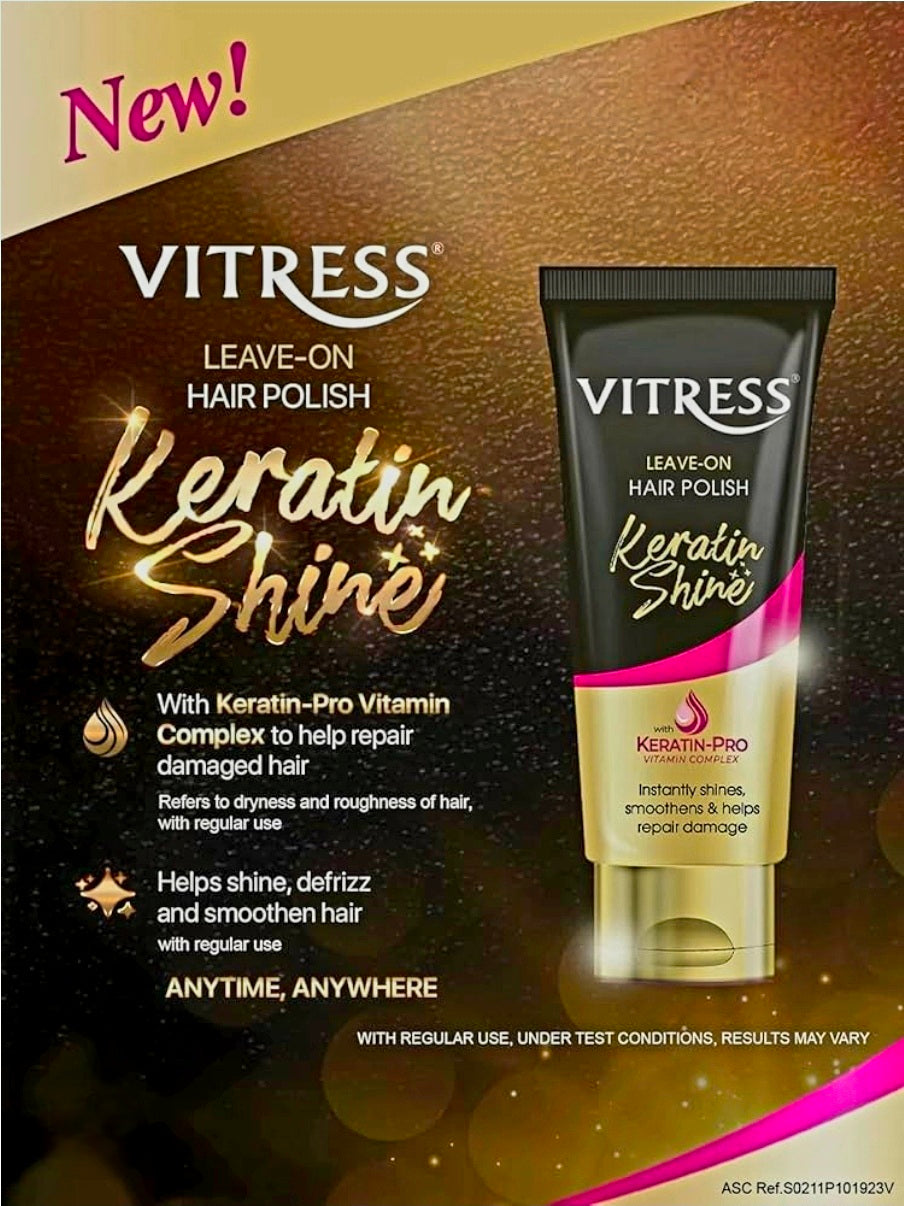 Vitress Leave-On Hair Polish KERATIN SHINE Keratin-Pro 100ml