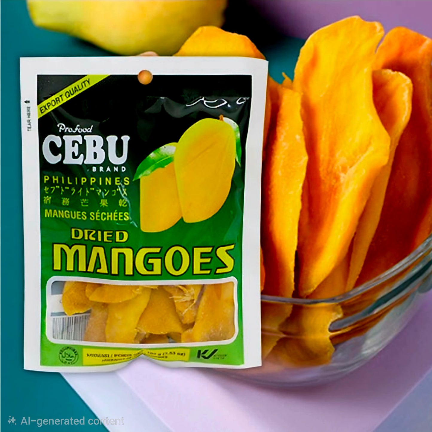 CEBU BRAND PHILIPPINES DRIED MANGOES 100G