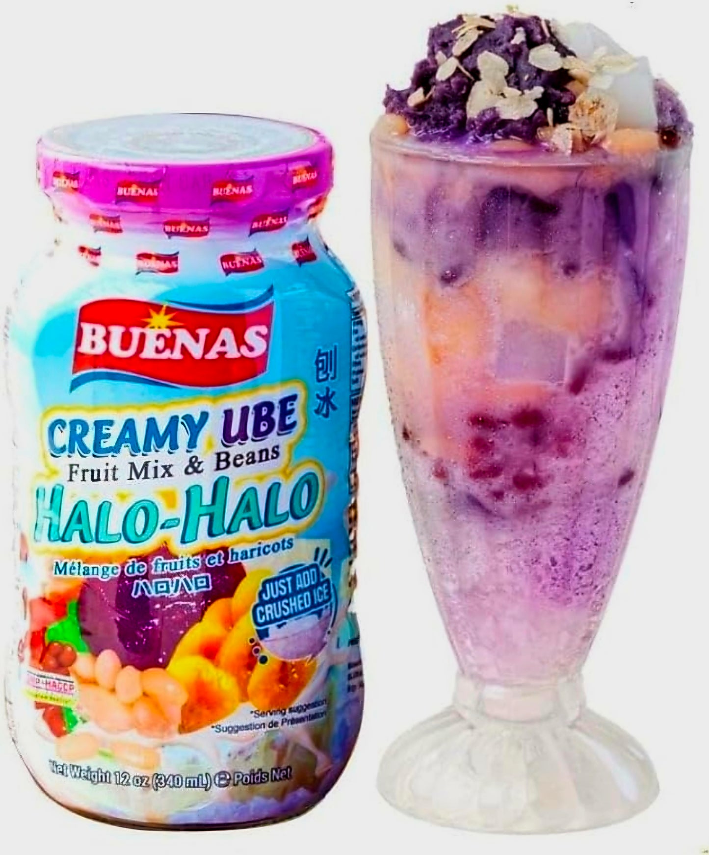 💲‼️EOFY-SALE‼️💲BUENAS CREAMY UBE HALO-HALO 340G