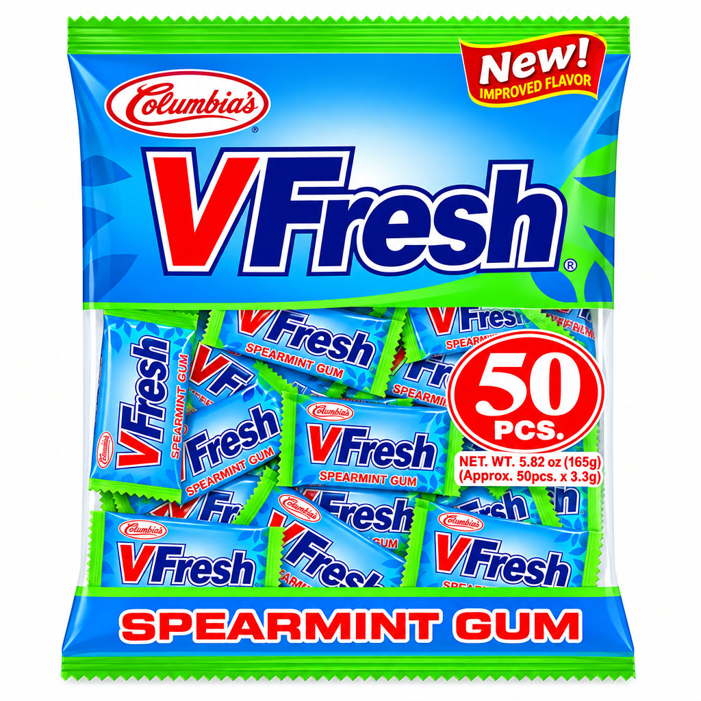 COLUMBIA V-FRESH SPEARMINT GUM 50-PCS (13/01/28)