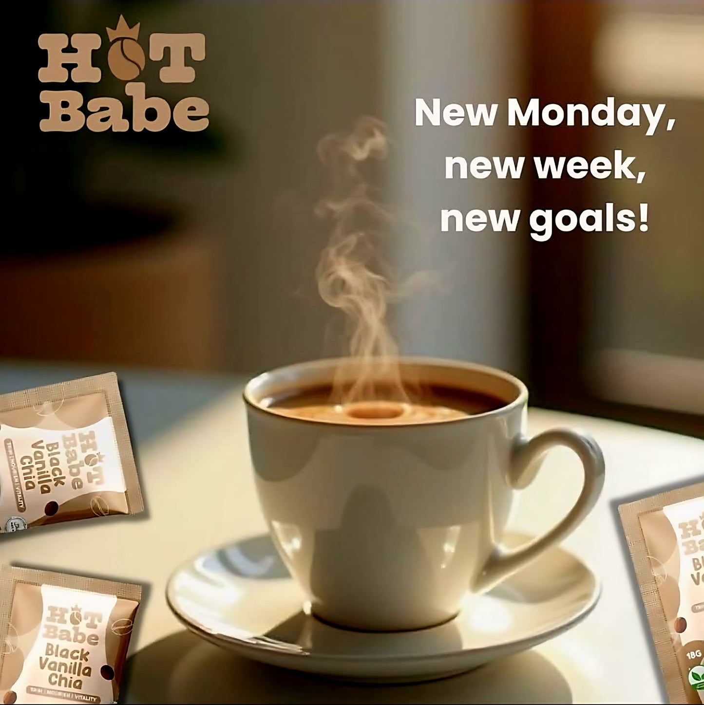 Hot Babe BLACK VANILLA CHIA 18g×10sachets
