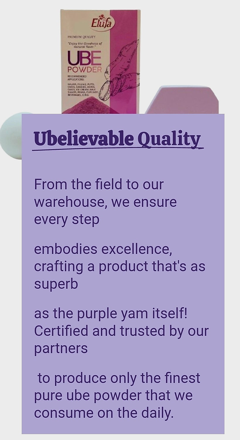 Elufa Brand PURE UBE POWDER 115g Pouch