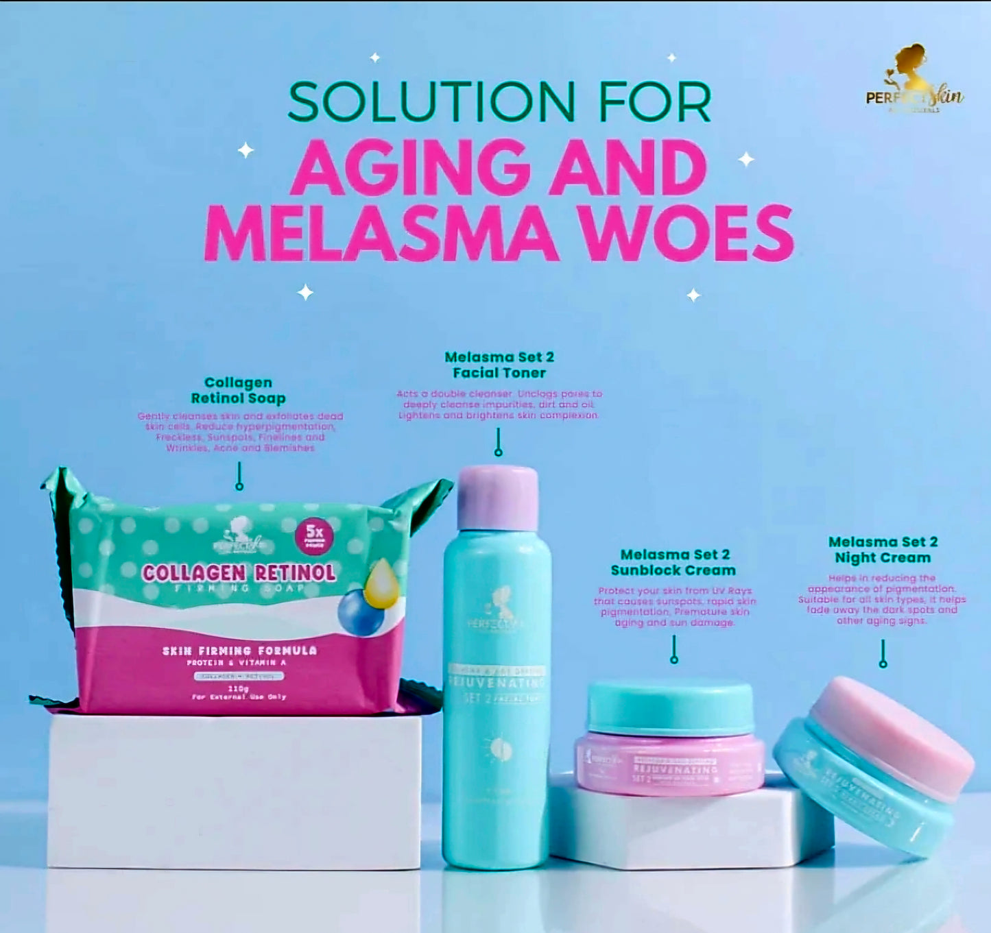Perfect Skin REJUVENATING SET#2 Melasma & Age-Defying Set