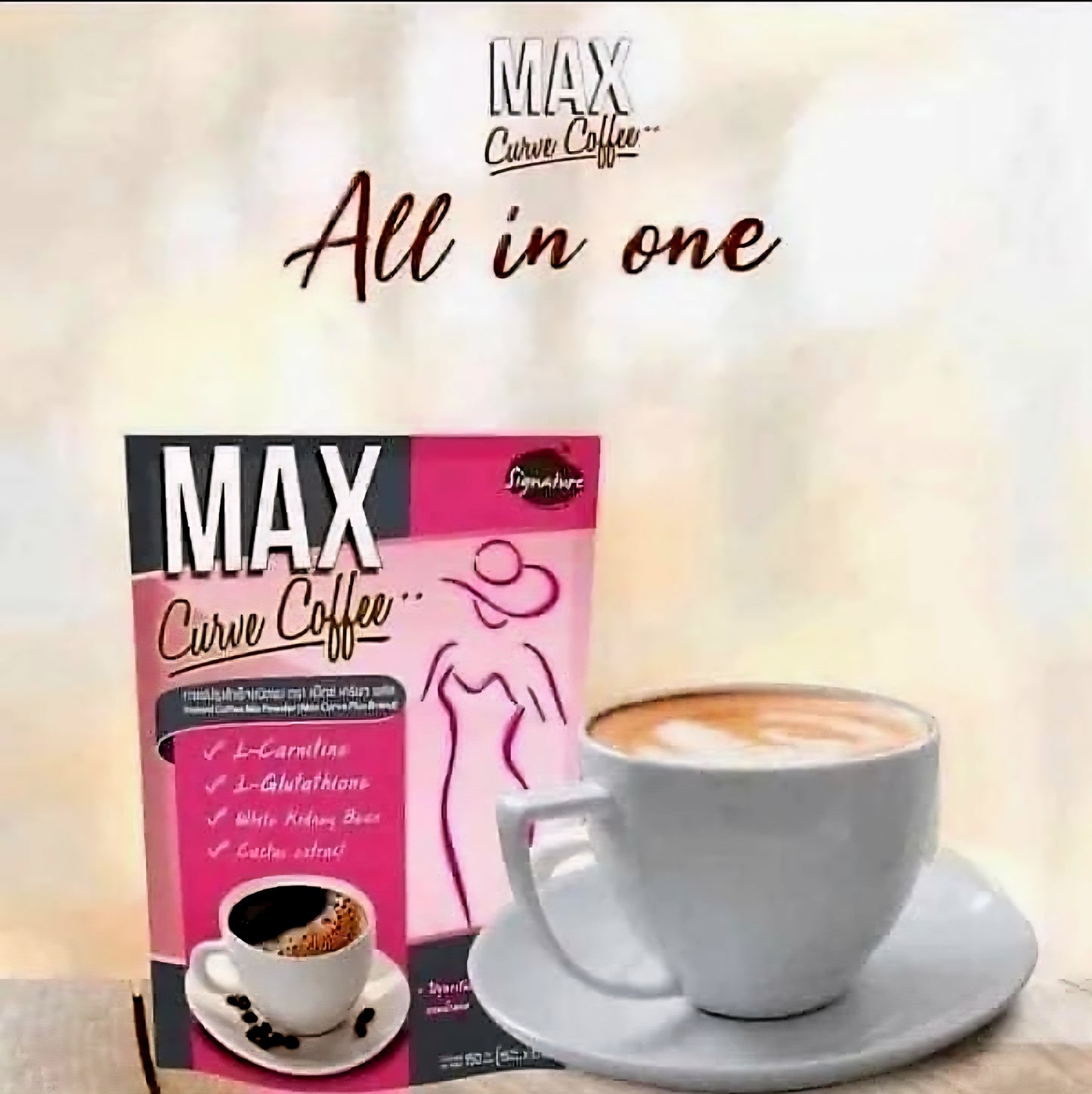 MAX Curve Slimming Coffee 15g x 10 sachets (AUTHENTIC THAILAND)