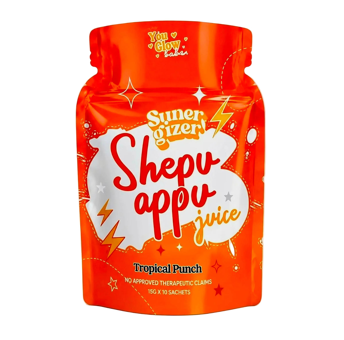 YOU GLOW BABE SUNERGIZER SHEPU APPU TROPICAL PUNCH 15g×10