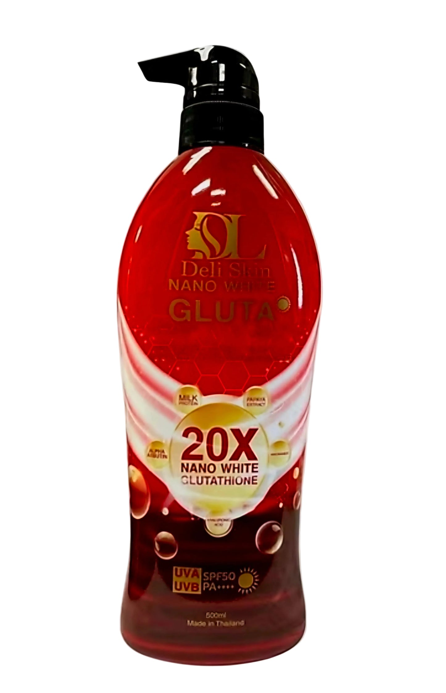 DELI SKIN NANO WHITE GLUTA LOTION 500ML