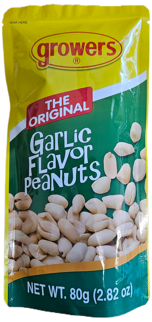 GROWERS ORIGINAL GARLIC PEANUTS 80G (SMALL)
