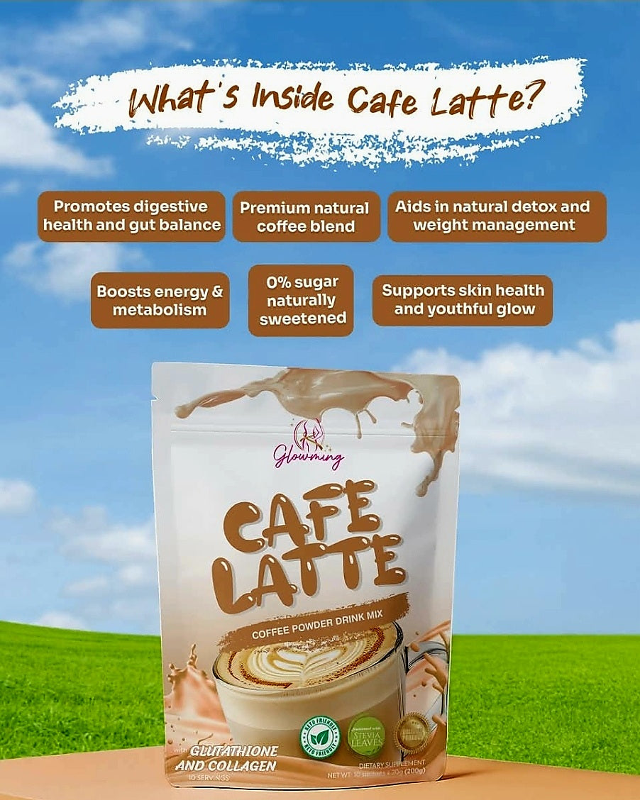 Glowming CAFE LATTE Collagen Glutathione Coffee 20g×10sachets