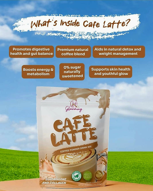 Glowming CAFE LATTE Collagen Glutathione Coffee 20g×10sachets