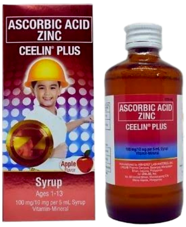CEELIN PLUS ASCORBIC ACID + ZINC 120ML AGES 1-13