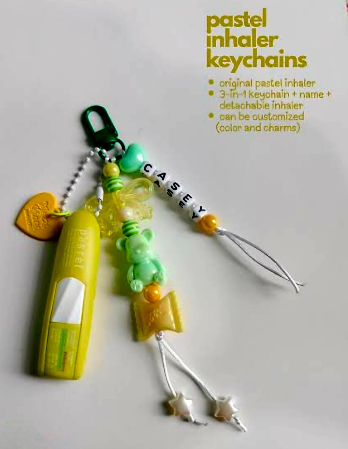 Thailand PASTEL INHALERS Customized Keycharms