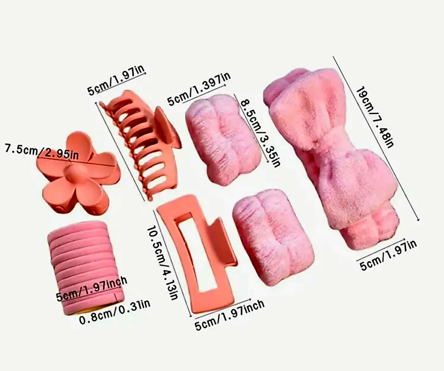 Complete Facial SPA ACCESSORIES SET in PP Packing Organizer (LIGTH PINK)