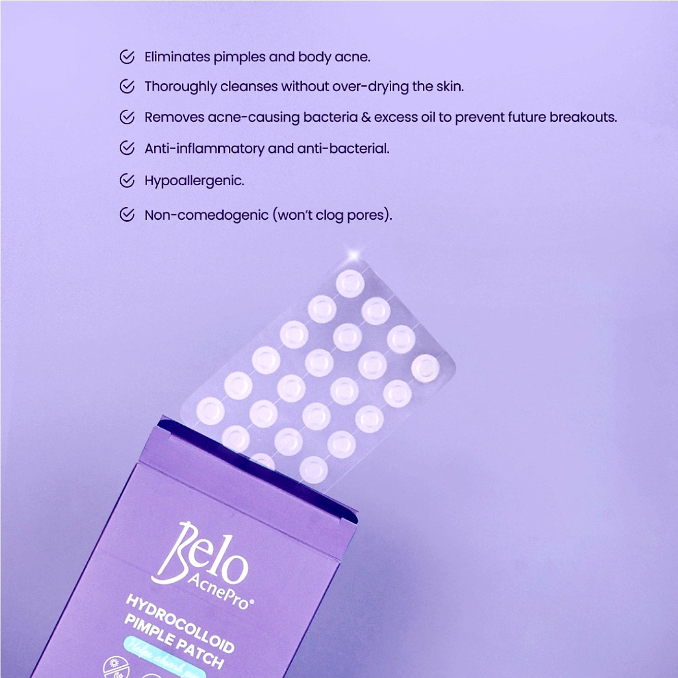 Belo Essentials HYDROCOLLOID PIMPLE PATCH 24-patches