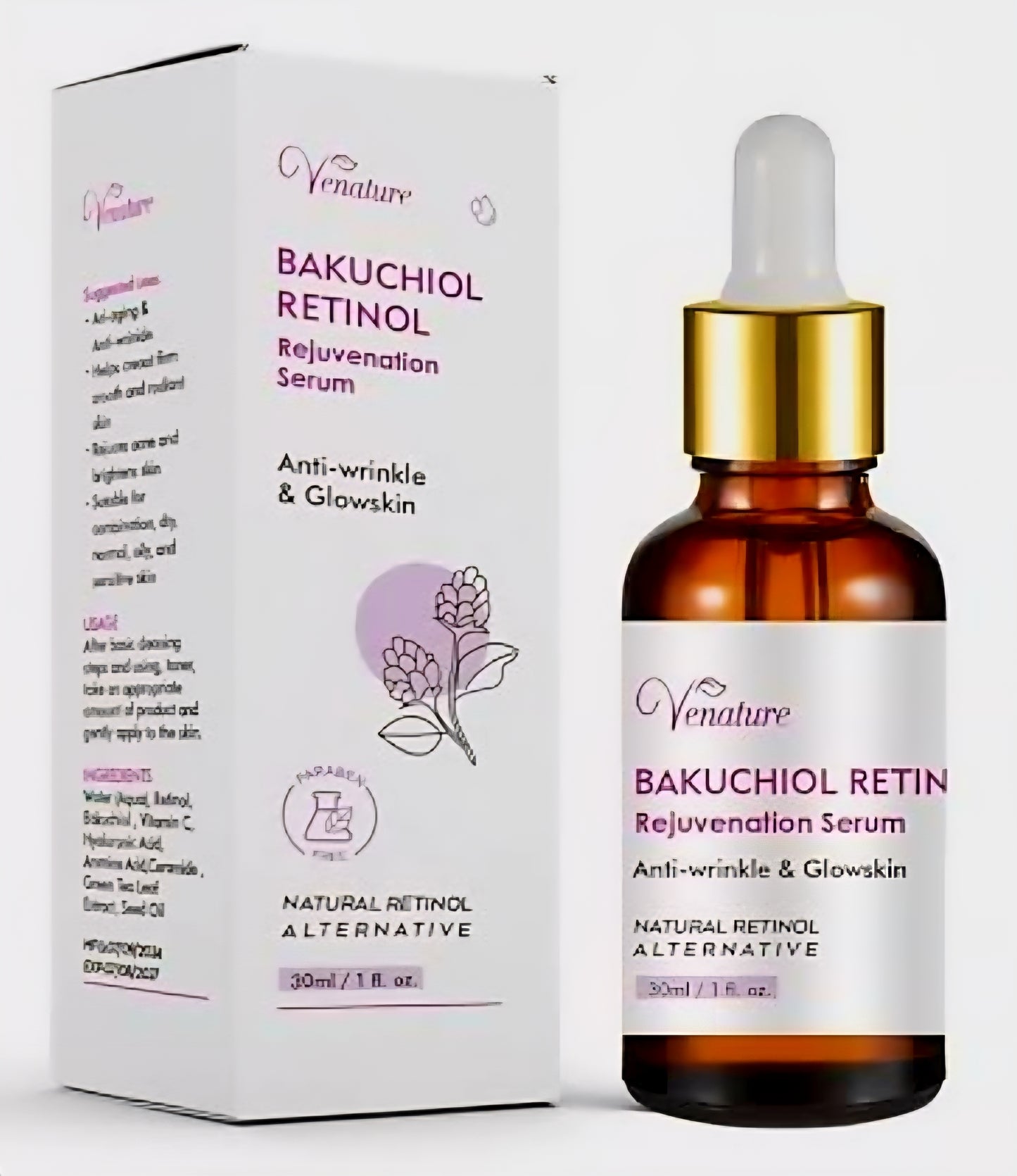 Venature BAKUCHIOL RETINOL Rejuvenation Serum 30ml