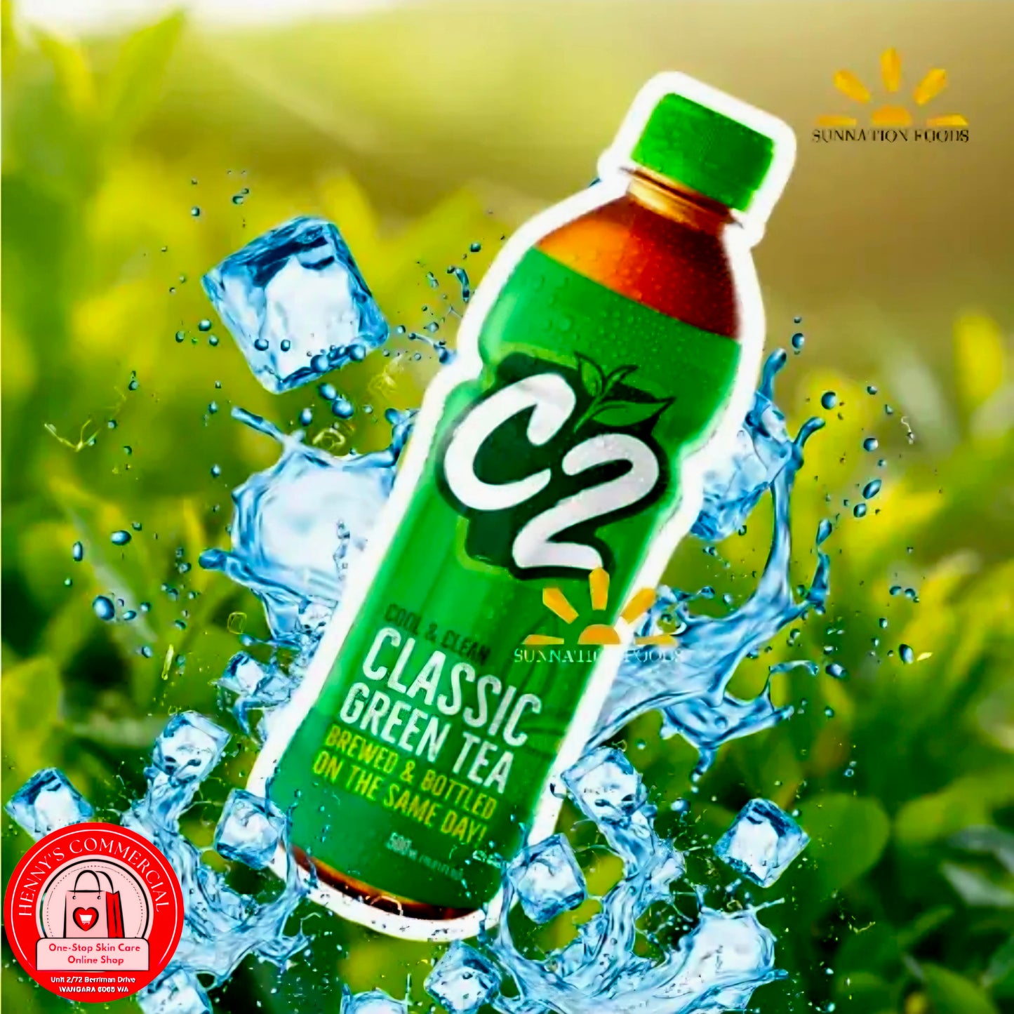 💲‼️EOFY-SALE‼️💲C2 CLASSIC GREEN TEA 455ML