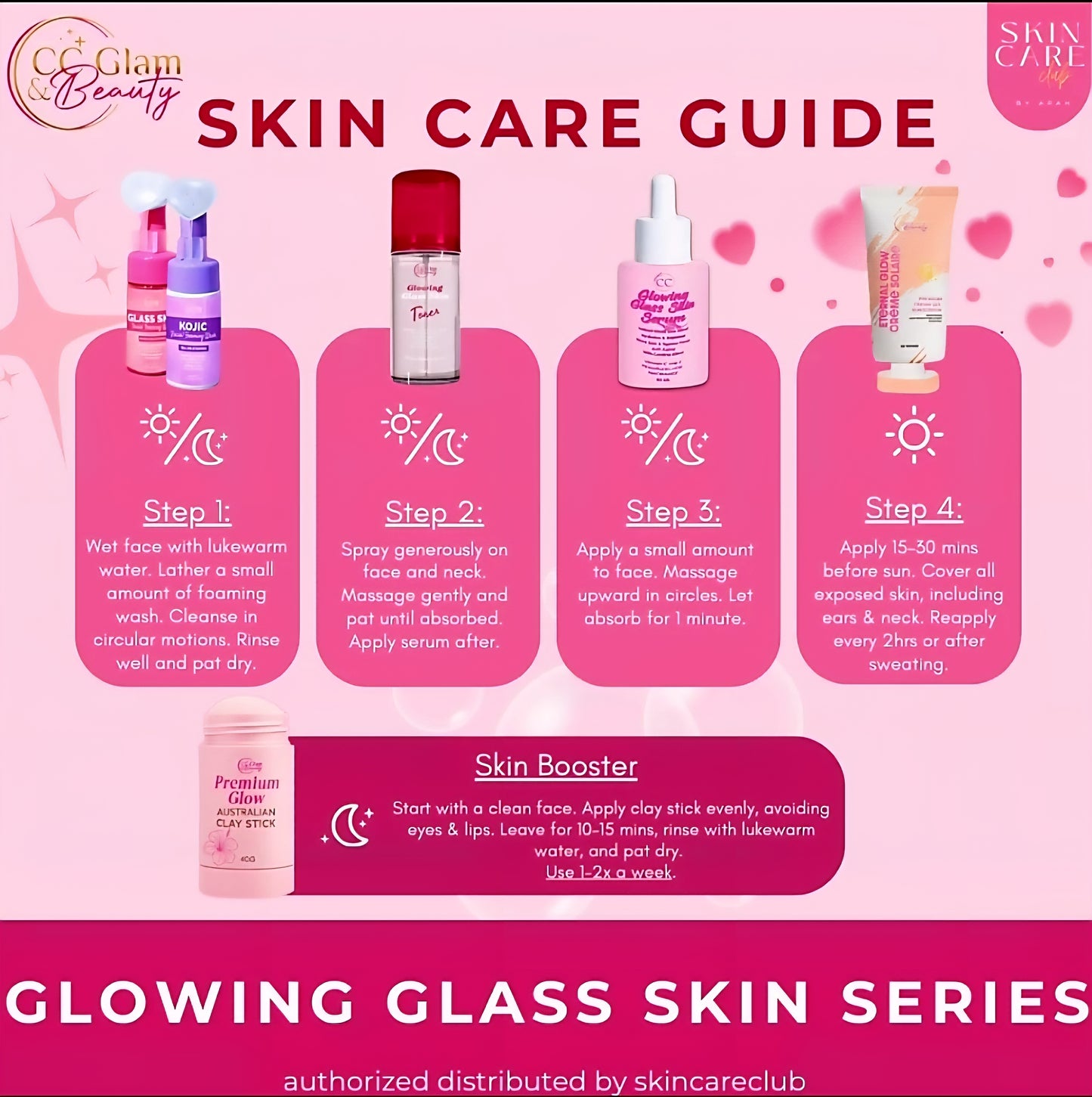 Premium Glow AUSTRALIAN CLAY STICK by CC Glam & Beauty 40g