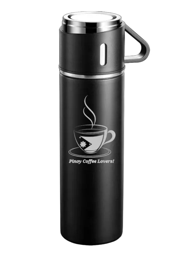 PINOY COFFEE LOVERS! Vacuum Flask Set (WINTER GIFT PACK for DADS!)