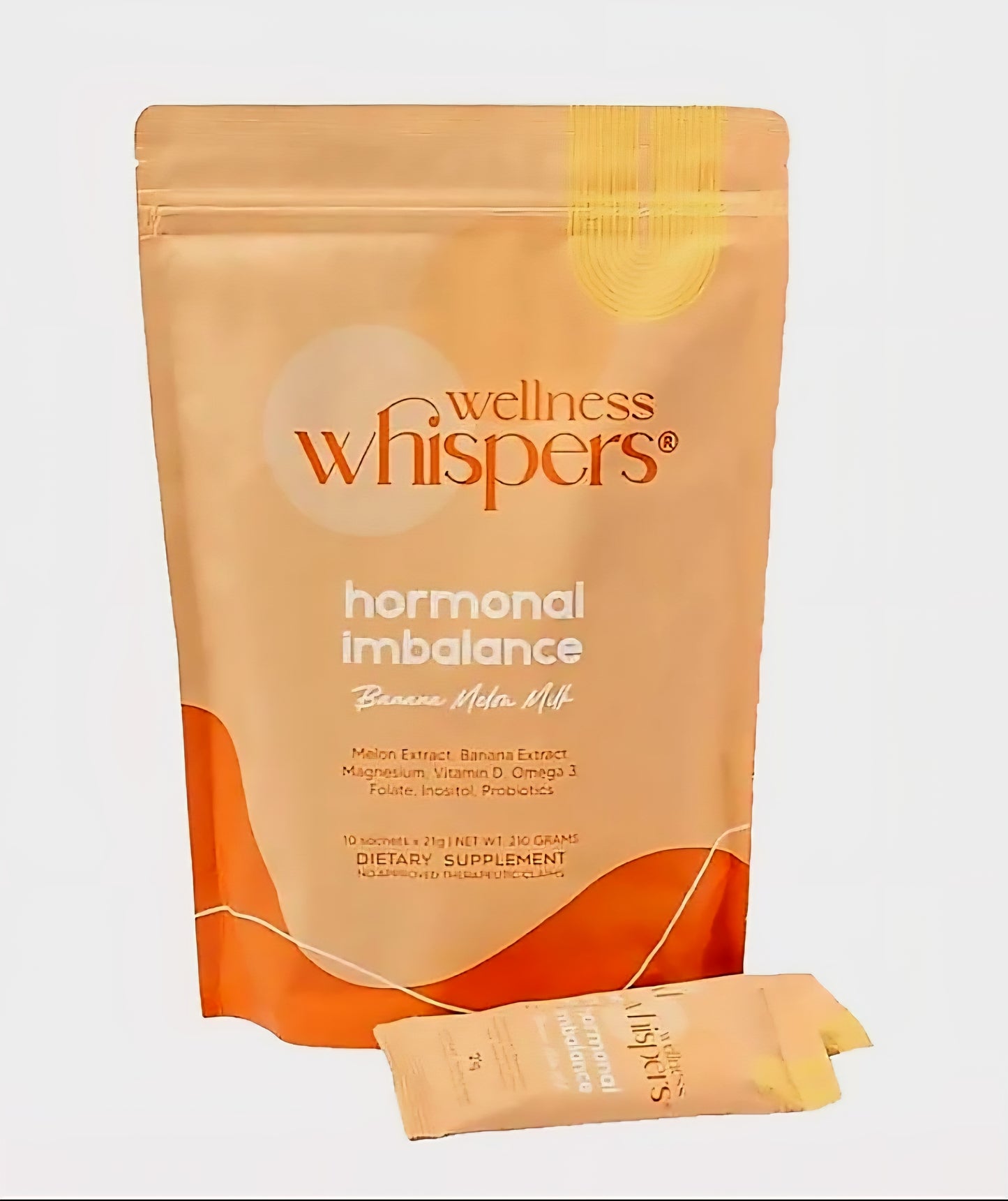 Wellness Whispers PCOS & PERIOD MANAGEMENT Dietary Supplement BANANA MELON MILK 21g×10 sachets