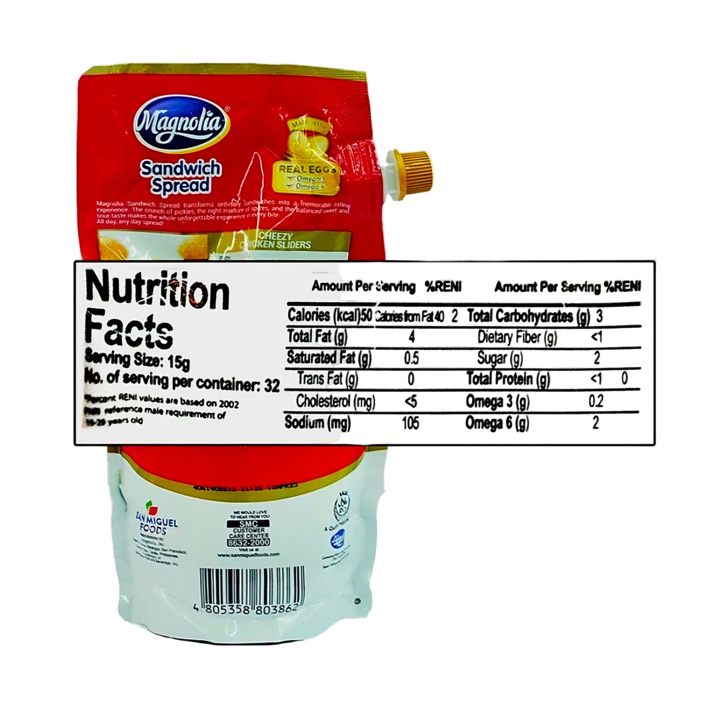 Magnolia SANDWICH SPREAD 470ml Large Pouch Resealable Cap