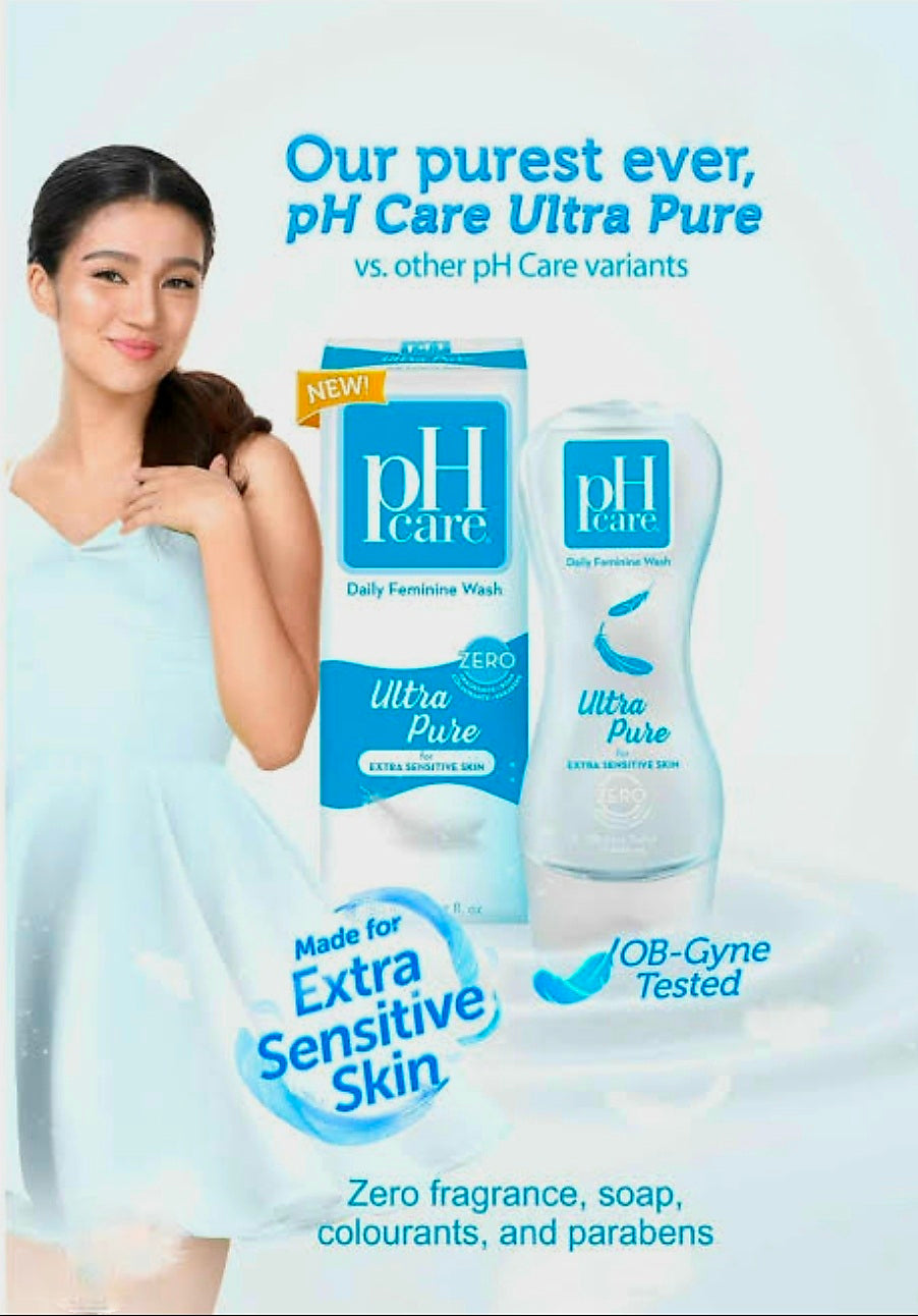 PH CARE Ultra Pure Feminine Wash Extra Senstive Skin 150ml (MEDIUM)