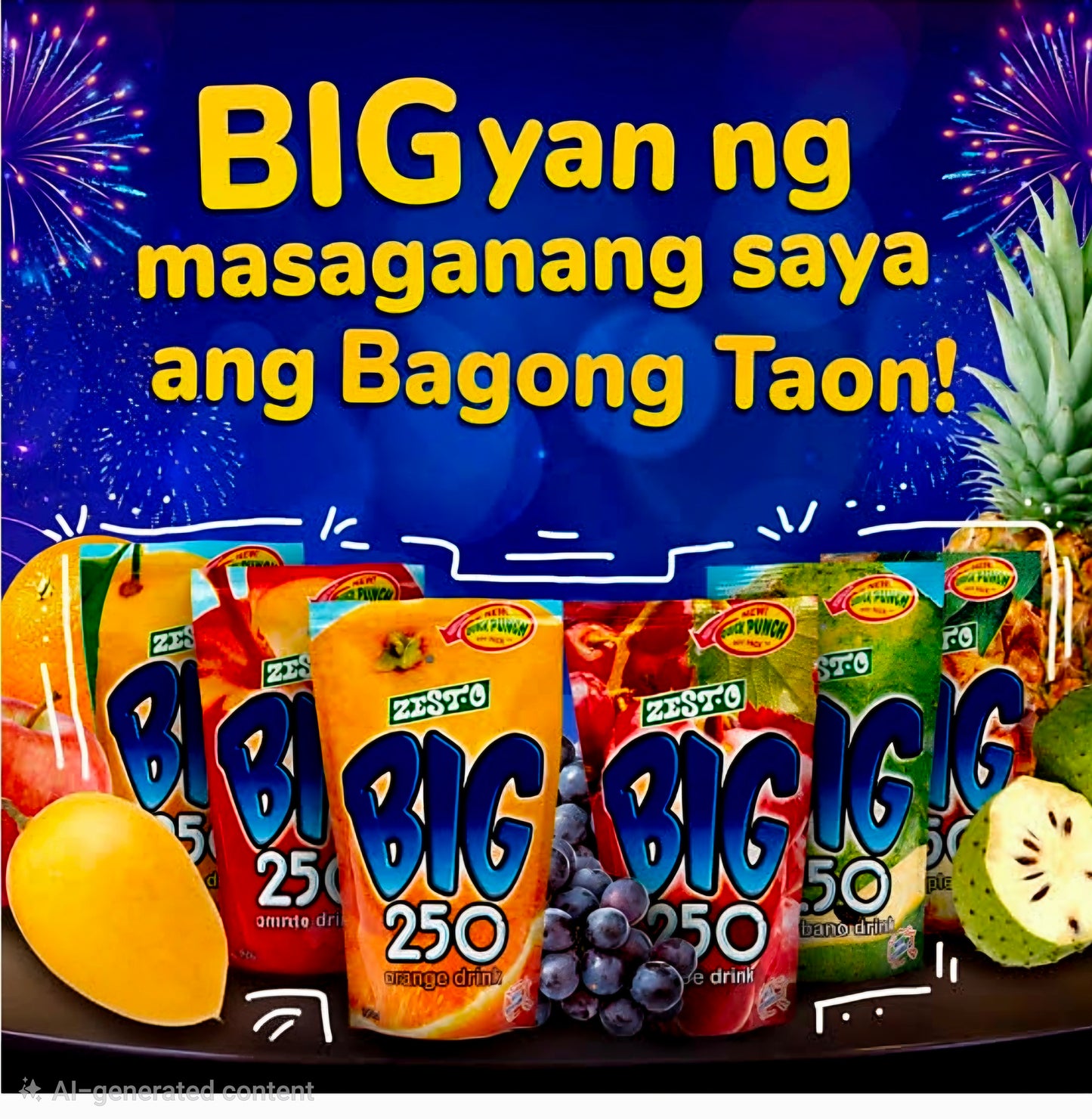 ZEST.O BIG 250 MANGO JUICE DRINK 250ML (BOX)