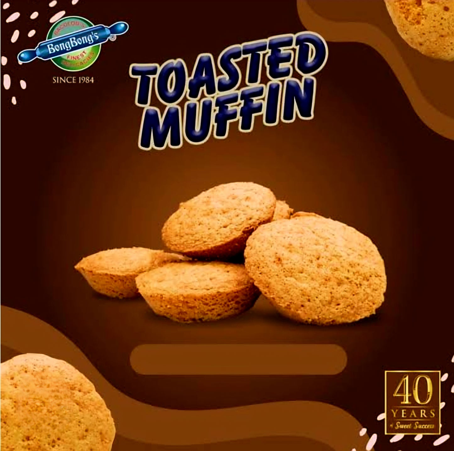 Bongbong's TOASTED MUFFIN 5pcs LARGE PACK 340g