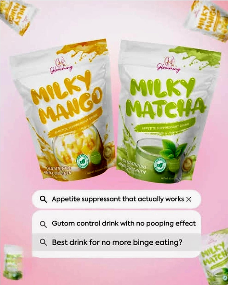 Glowming MILKY MATCHA 21g × 10 sachets APPETITE SUPPRESSANT DRINK
