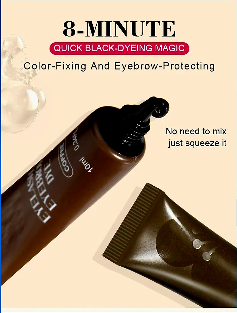 Iconsign DIY EYELASH & EYEBROW DYE SET with 3 Colours (Black, Brown, Coffee)