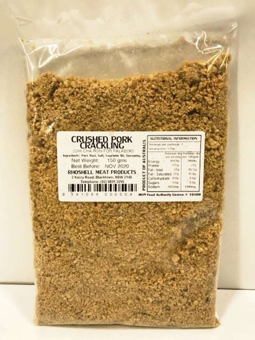 Rhoshelle CRUSHED CHICHARON (Crushed Pork Crackling) 100g (PALABOK TOPPINGS)