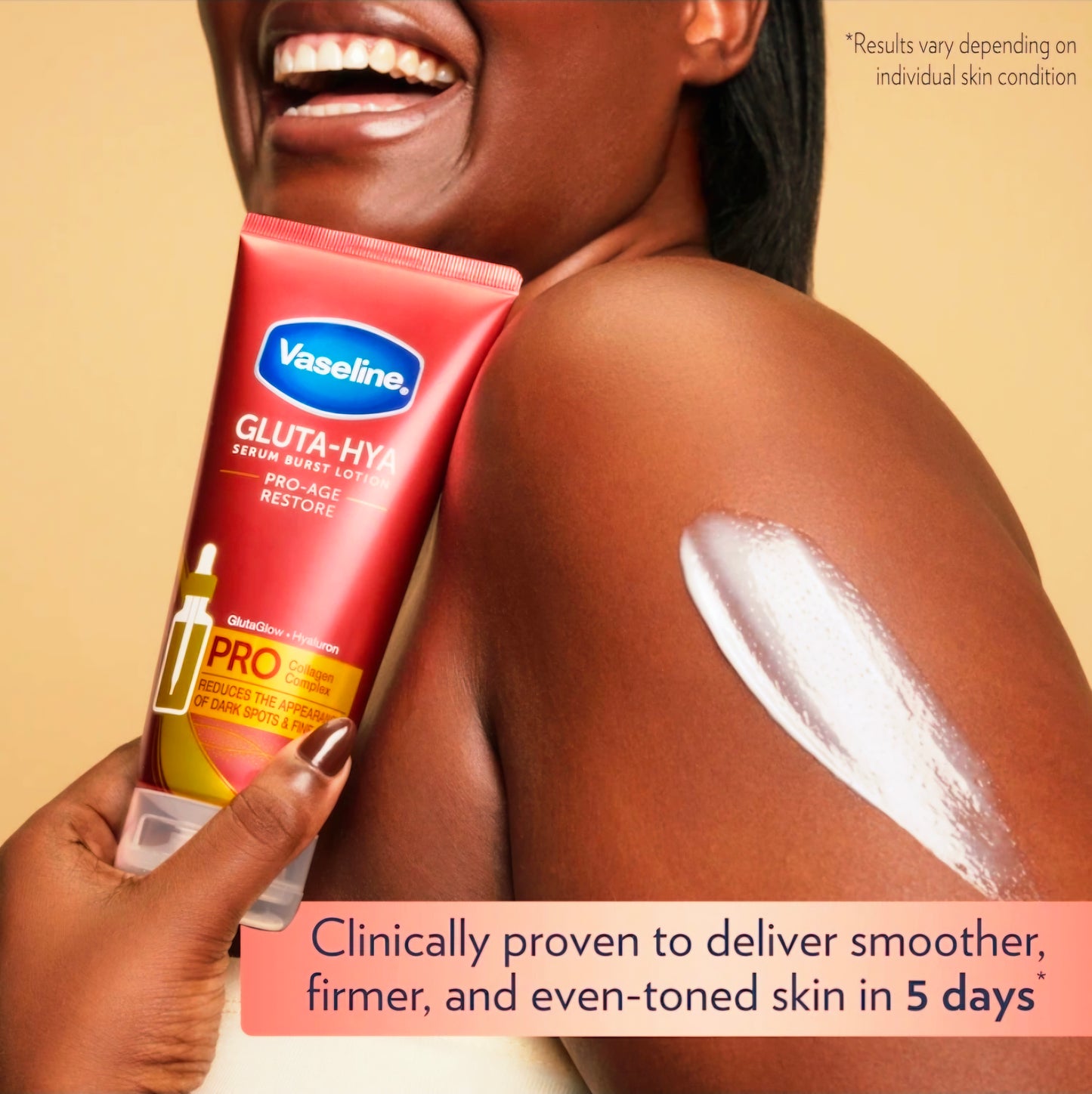 Vaseline Healthy Bright GLUTA-HYA Serum Burst Lotion PRO-AGE RESTORE 200ml