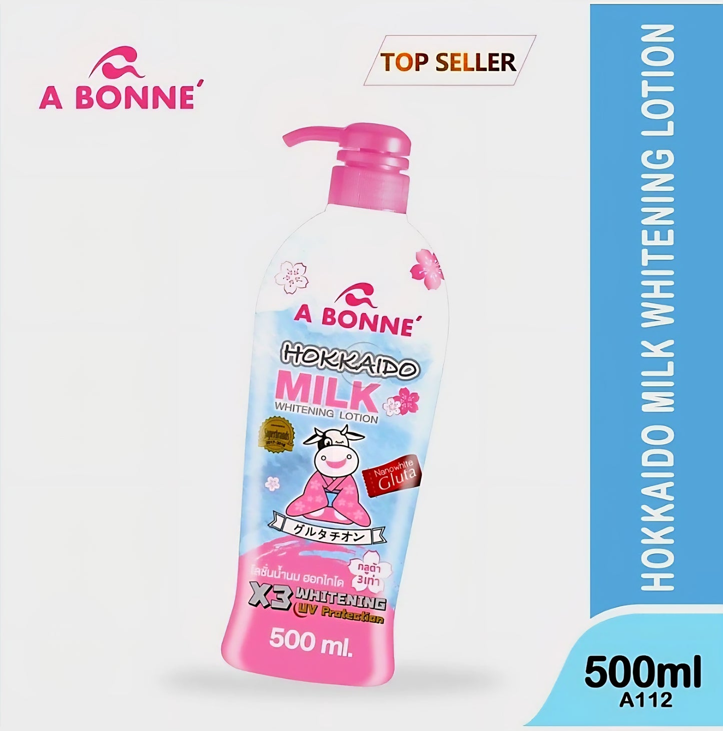 A BONNE' HOKKAIDO Milk Whitening Lotion 500ml