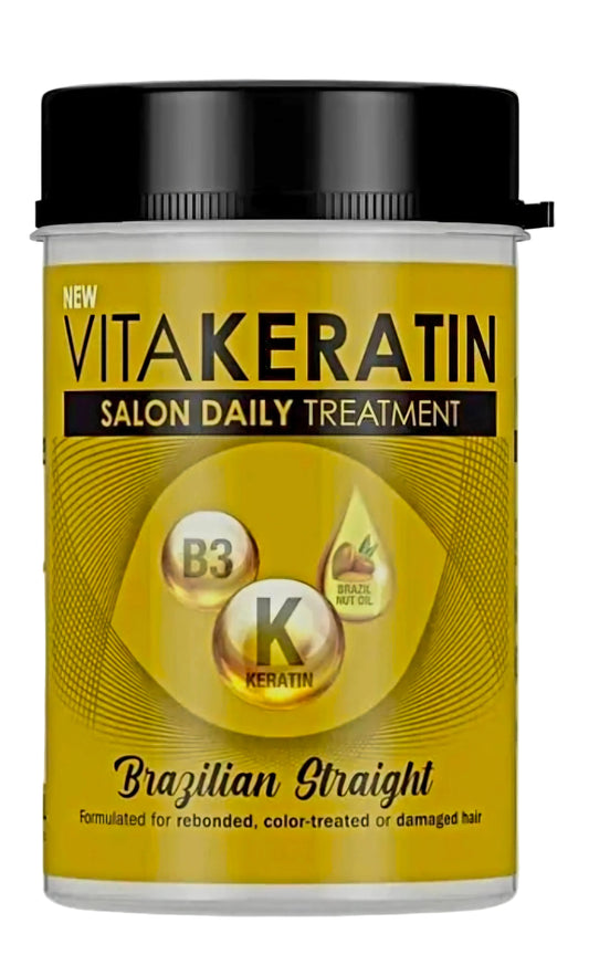 VITAKERATIN SALON DAILY TREATMENT BRAZILIAN STRAIGHT 650ML TUB