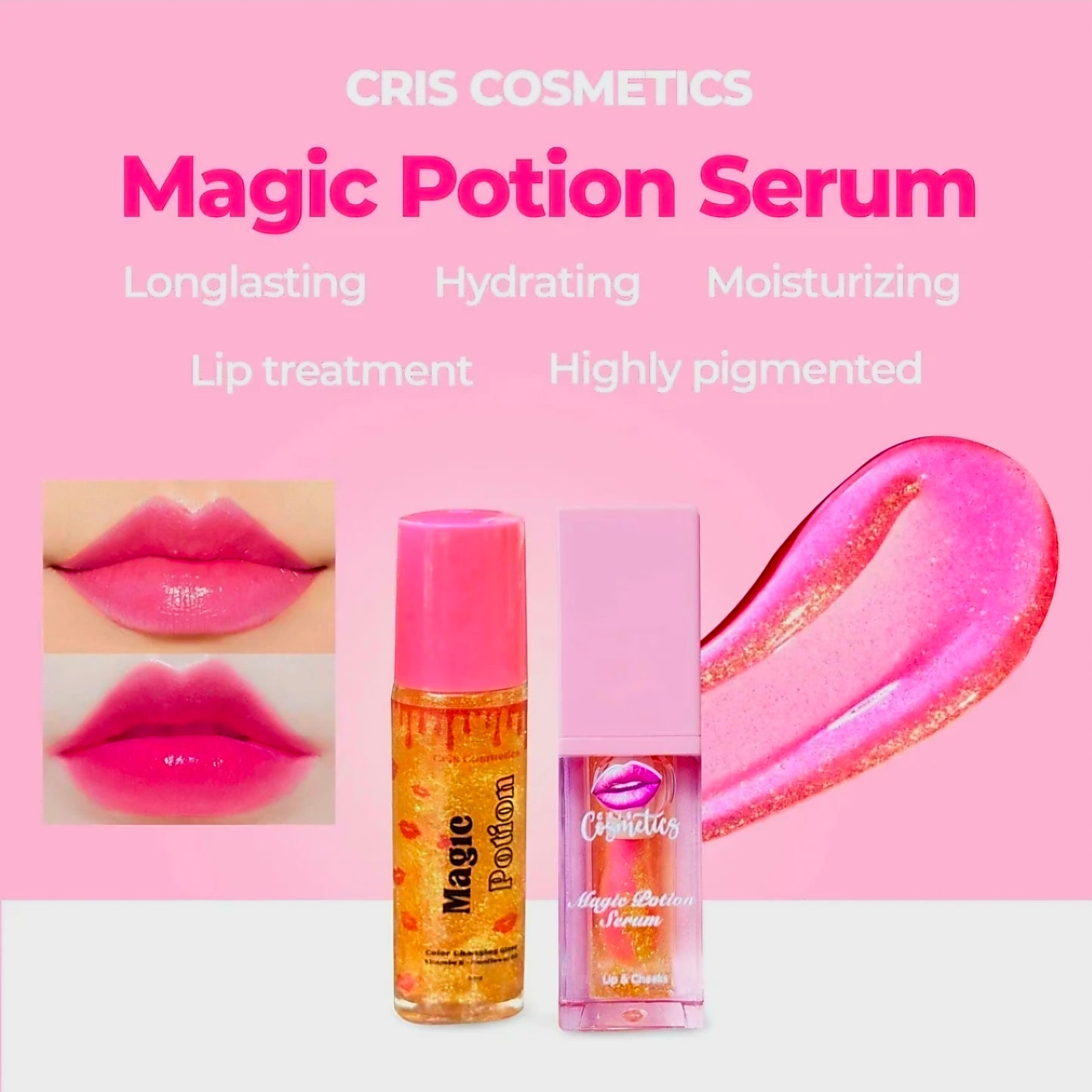 MAGIC POTION SERUM  24K Lip & Cheek Tint Roller by CC Glam & Beauty