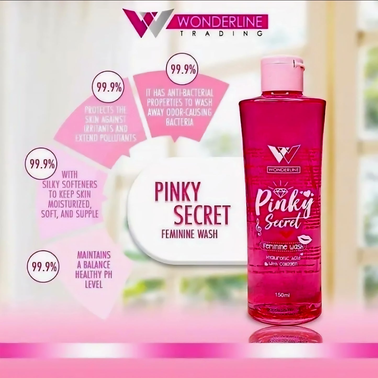 Wonderline PINKY SECRET Feminine Wash 150ml
